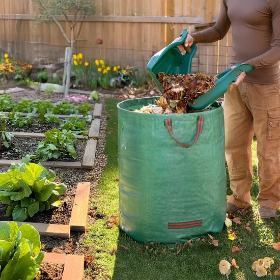 Dailygoody - Bladgrijper - Bladverzamelaar - Krachtbesparende handgreep - Groen - Bladhark - Handgereedschap - Geschikt voor tuinwerk - Set van 2 — afbeelding 3
