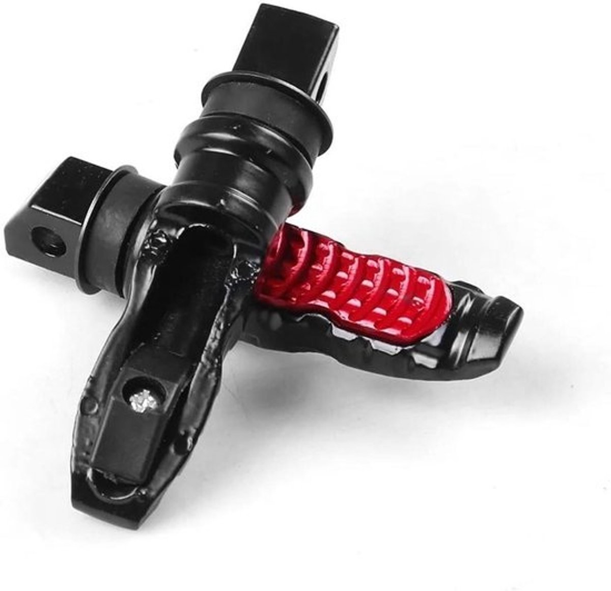 Motorfiets Voetpedaal - Voetsteun Scooter - Comfort Achterpassagier - Universele Aluminium - 8 mm - Rood