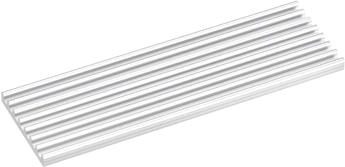 M.2 2280 Nvme SSD koellichaam 70x22x3mm wit
