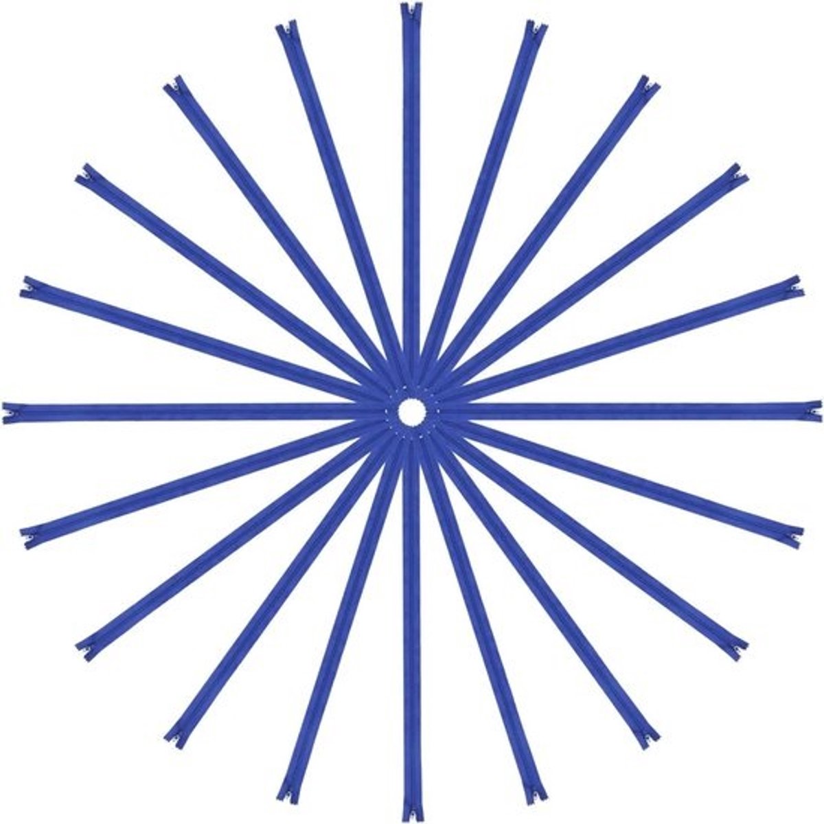 Nylon Spiraalritsen - Ritssluitingen Naaien - Kleding Repareren - Onzichtbaar Genaaid - 56 cm - Blauw