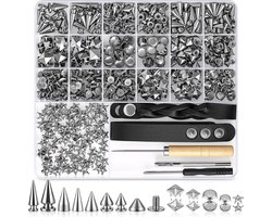 481 stks Cone Spike Studs, 7mm Metalen Kegel Spikes Klinknagel, Punk Rock Schroef Terug Studs, Punk Klinknagels STU-ds voor Lederen Jas DIY Ambachten en Kunst Tassen Schoenen Kleding Decoraties