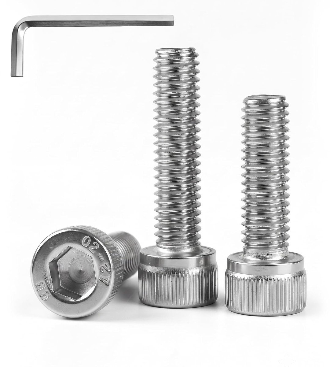 X 4 mm cilinderschroeven met binnenzeskant, 120 stuks cilinderkopschroeven met zeskantsleutels, roestvrij staal, inbusschroeven, machineschroeven, volledige schroefdraad voor meubels