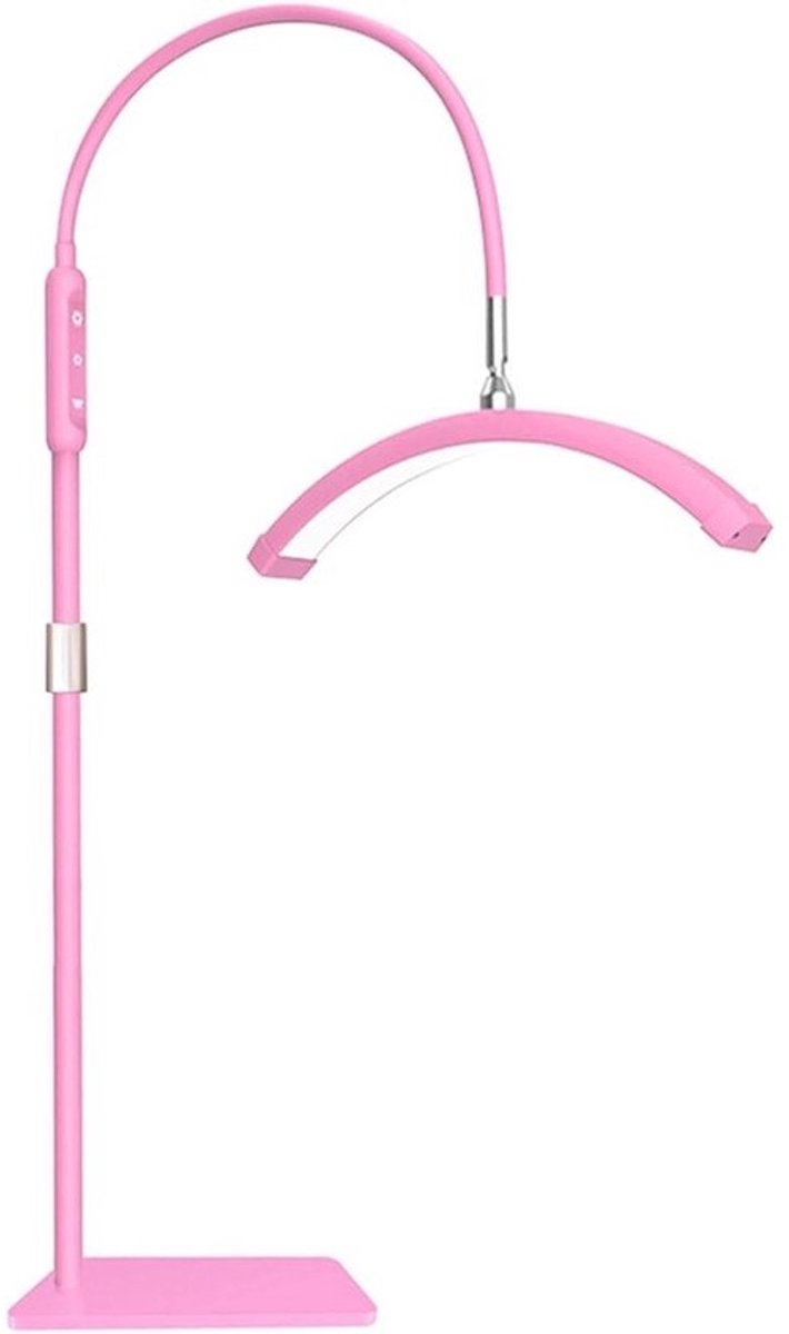 Led Vloerlamp - Halve Maan - Precisiewerk Verlichting - Flexibele Beugel - Niet Gespecificeerd - Roze