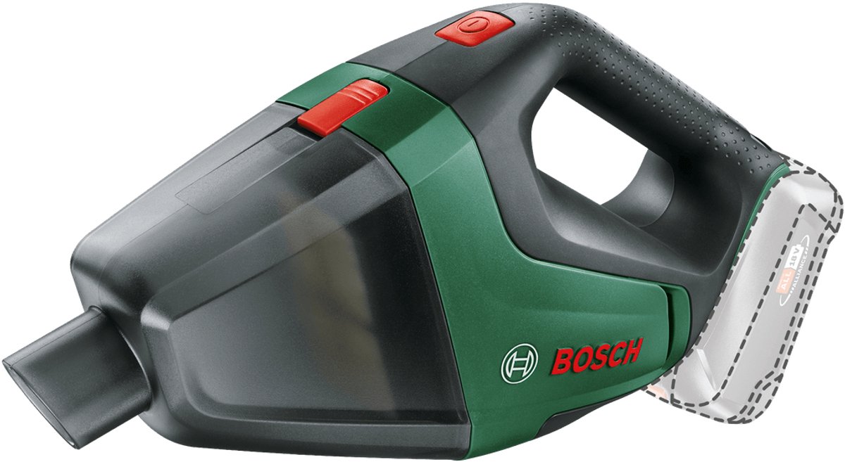 Bol.com Bosch UniversalVac 18 Accu steelstofzuiger - Handstofzuiger - Incl. accessoires - Zonder 18 V accu en oplader aanbieding