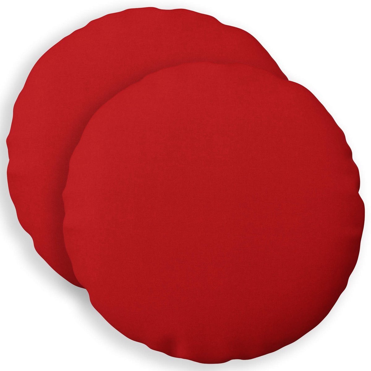 vidaXL Dekenkussen - 2 - st - HEERLEN - Rood - Diam. - 50 - cm - Stof