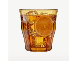 Duralex 6 Bekerglazen in Gehard Glas Picardie - 8,7xH9cm - Amber - 25cl