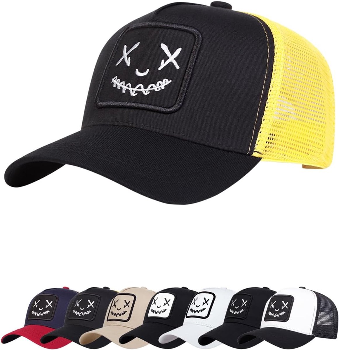 Honkbalpet voor heren, zomer, mesh, dames, met vizier, ademend, met vizier, casual, licht, honkbalpet, zachte en flexibele kroon voor dames, zomer