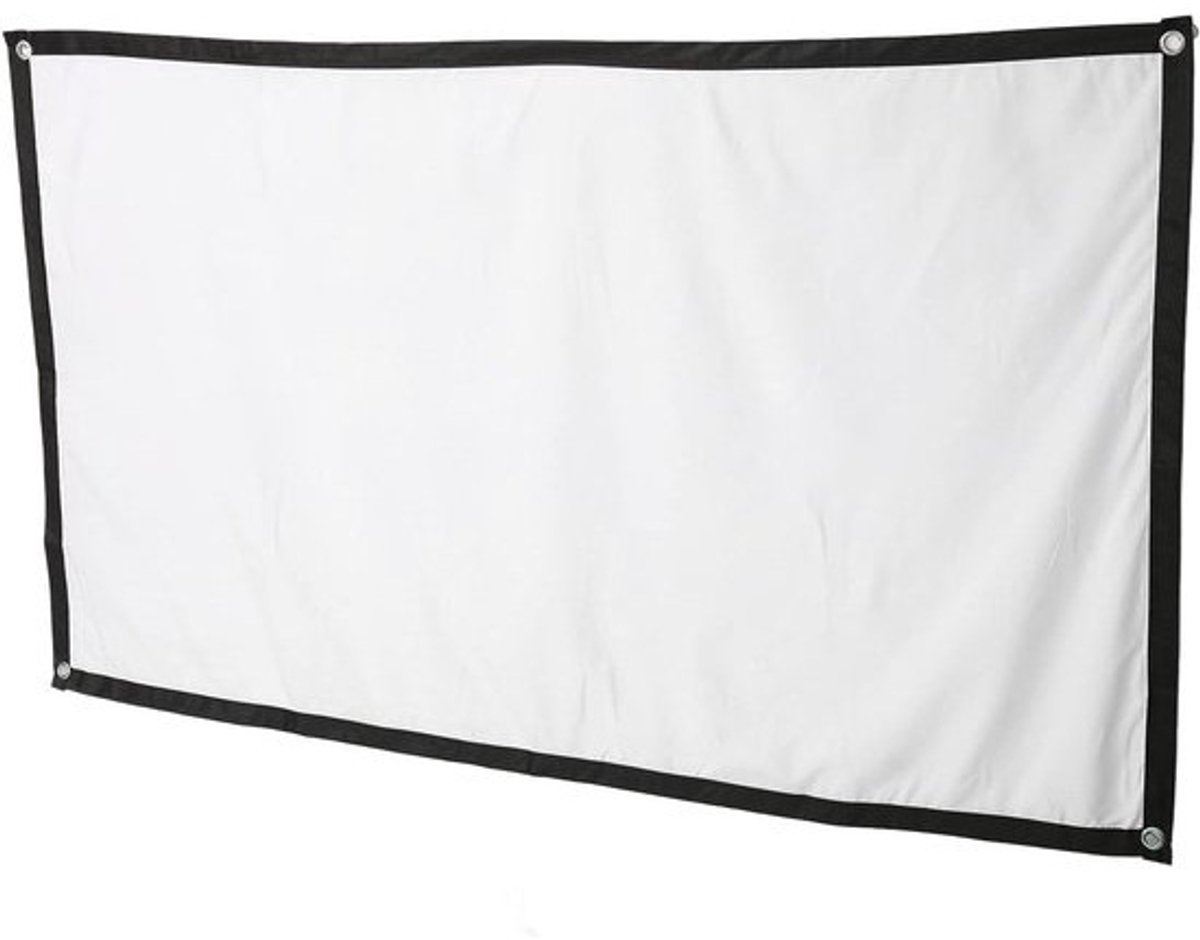 Projectiescherm - Beamerdoek - Thuisbioscoop Creëren - Kreukvrij Polyester - 60 Inch - Wit