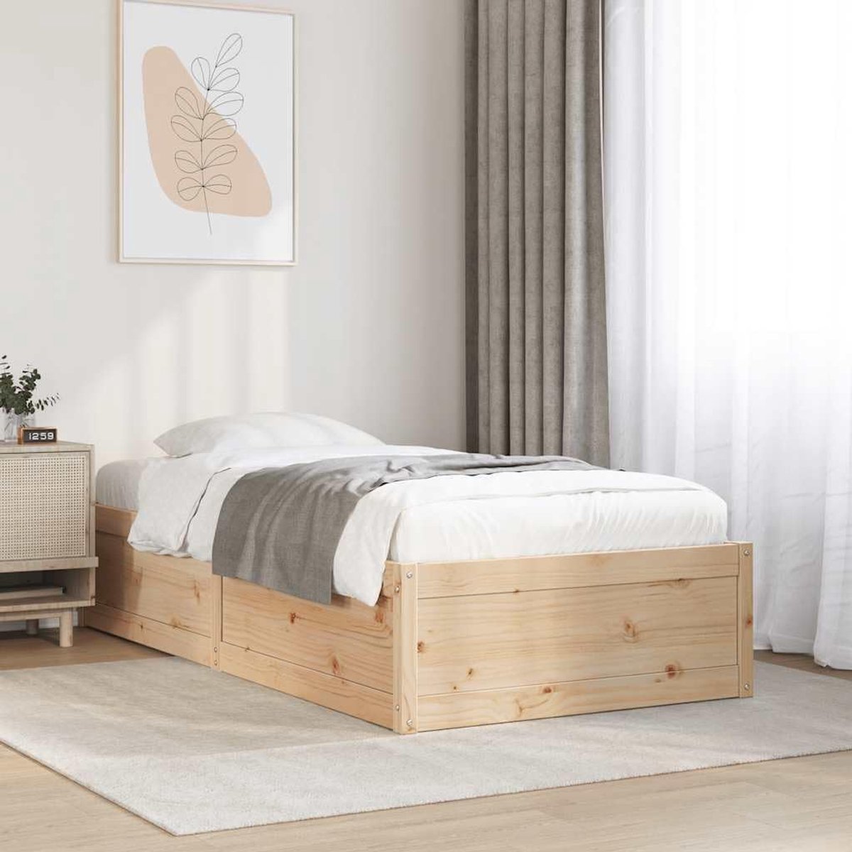 massief grenenhout modern design standaardmodel 75x190 cm
