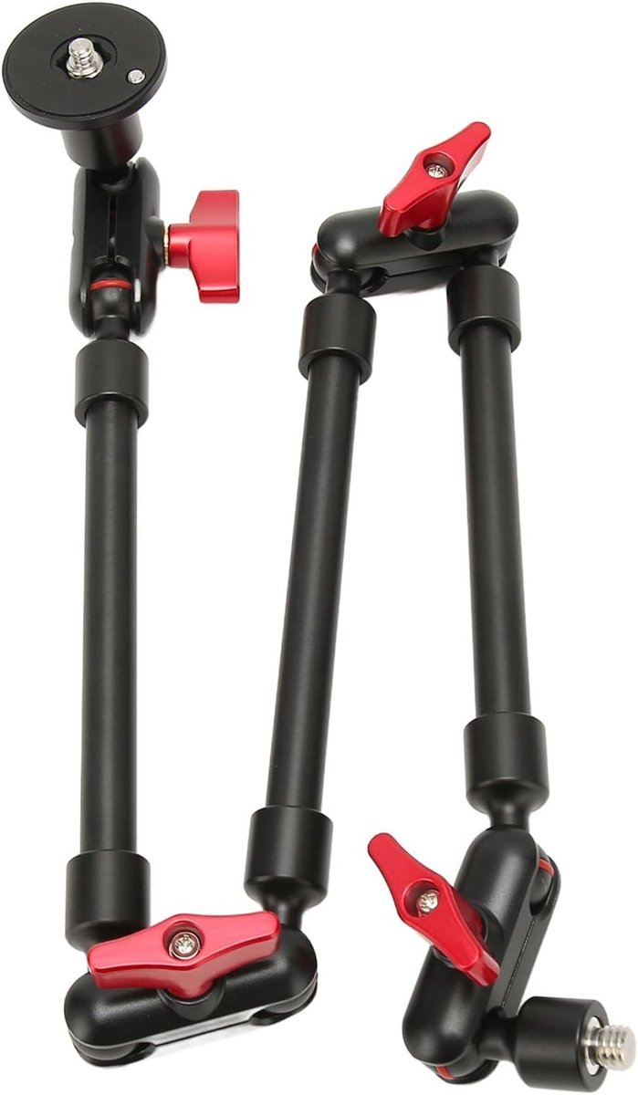 31 Inch Verstelbare Scharnierende Arm Verstelbare Camera-armhouder met 1/4 Inch 3/8 Inch Draad Scharnierende Arm Camerahouder 360 Graden Rotatie voor Cameratelefoon