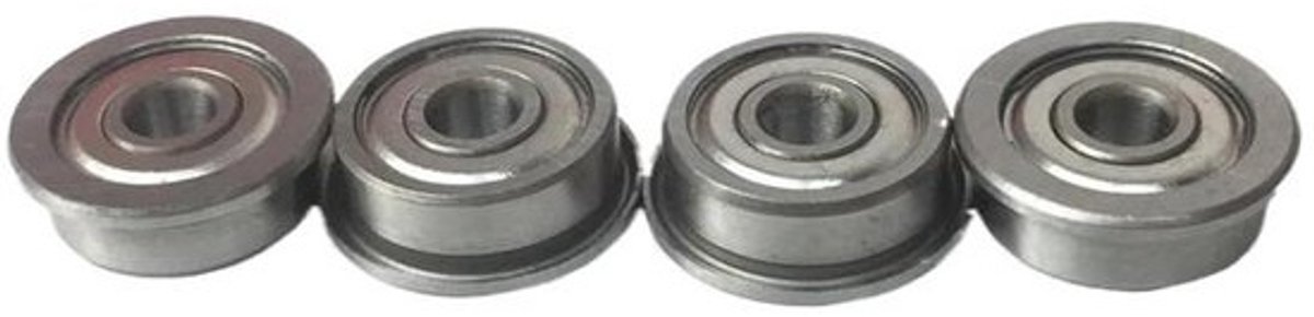 Flenslagers Set - Kogellagers - Precisie Toepassingen - ABEC-1 Precisie - 10 stuks 2mm - Metaal