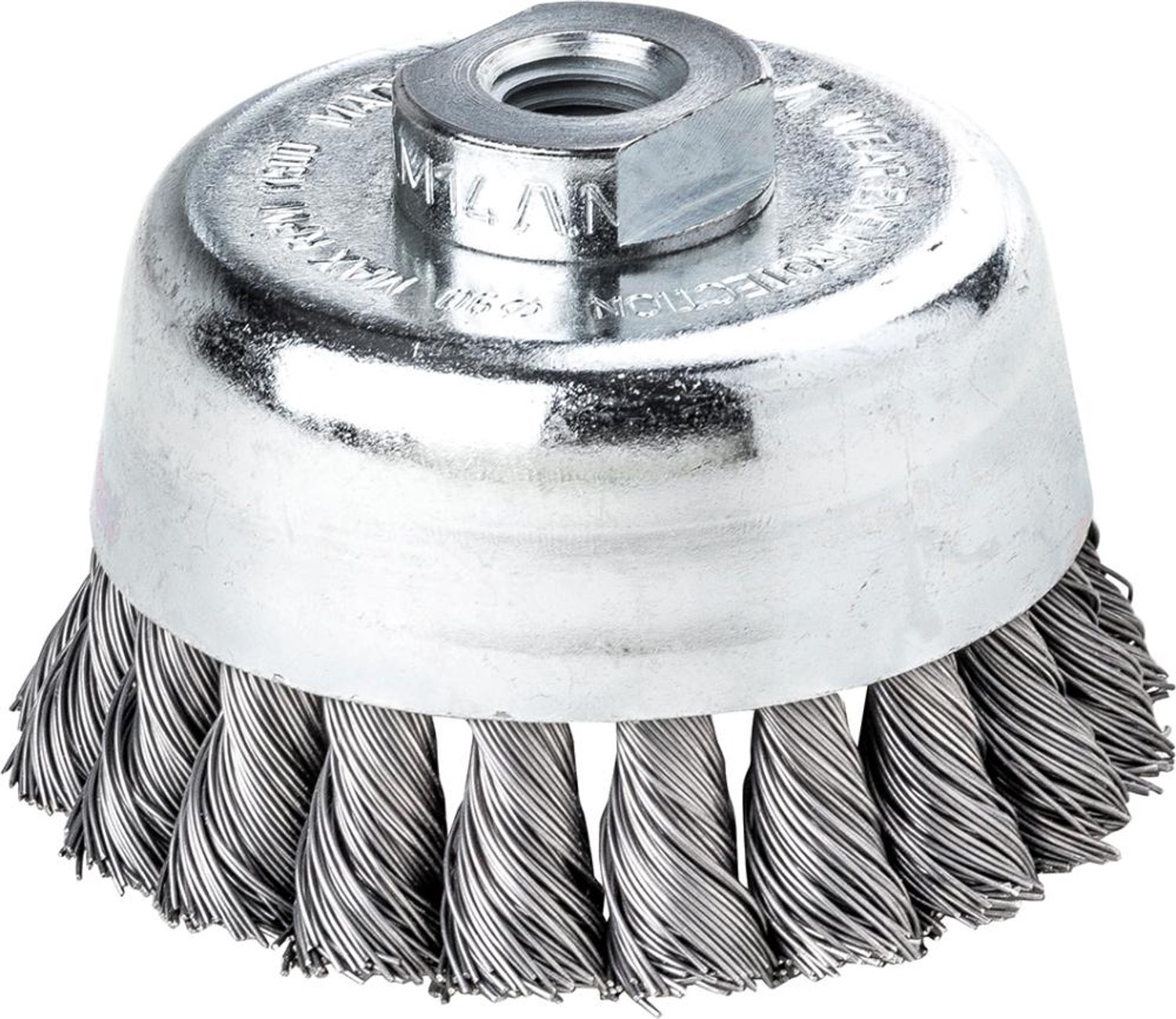 Komborstel staaldraad gevlochten 90x0,5mm Lessmann