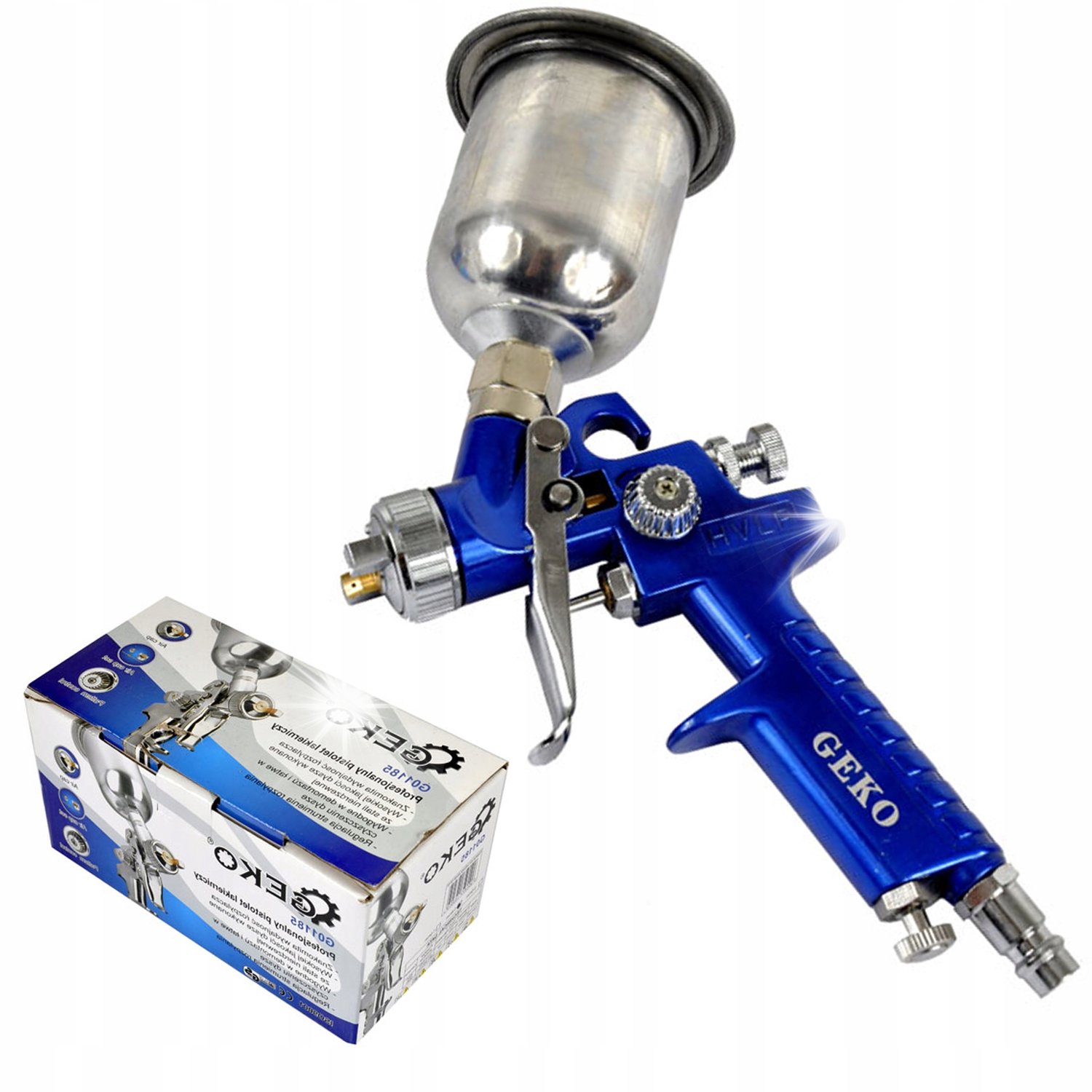 Merkloos HVLP Lakspuitpistool 0,8mm 125ml - Efficiënt en Nauwkeurig
