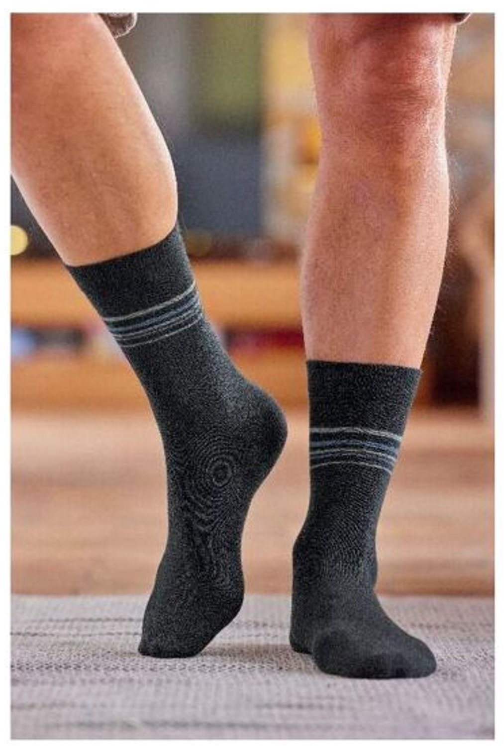 ATLAS FOR MEN - Set van 4 paar sokken met jacquardmotief - Heren - Verkrijgbaar in grote maten - 39/42