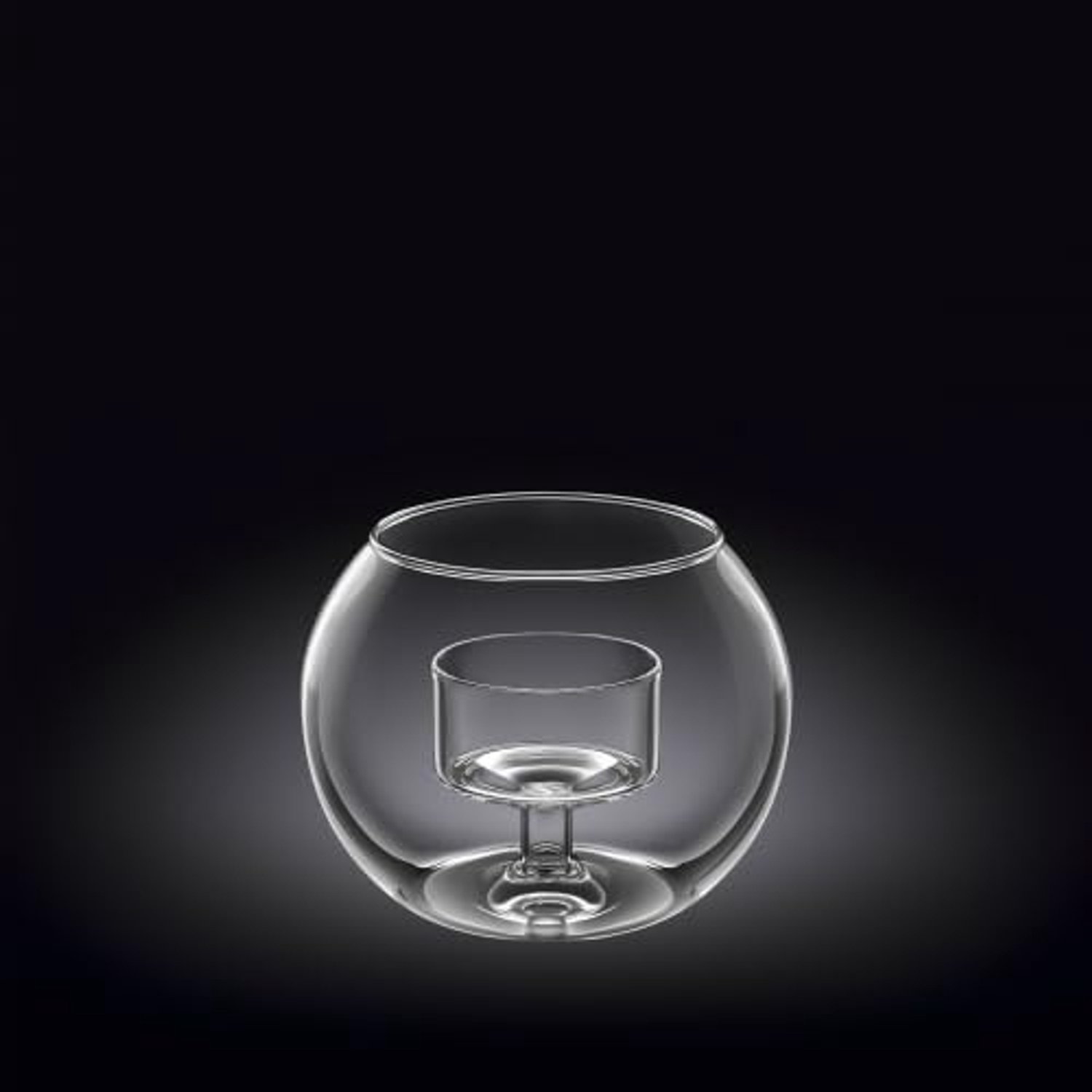 Wilmax Theelichthouder 10 x 8 cm Glas Transparant WL-888973/A
