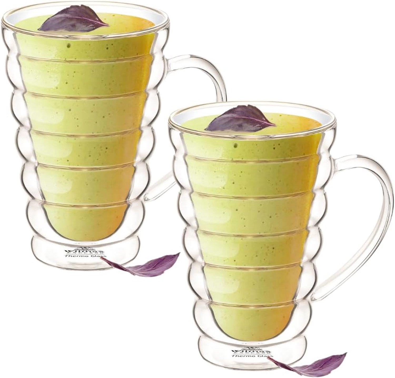 Wilmax Dubbelwandig glas Beker 300ml 2x WL-888424/A2