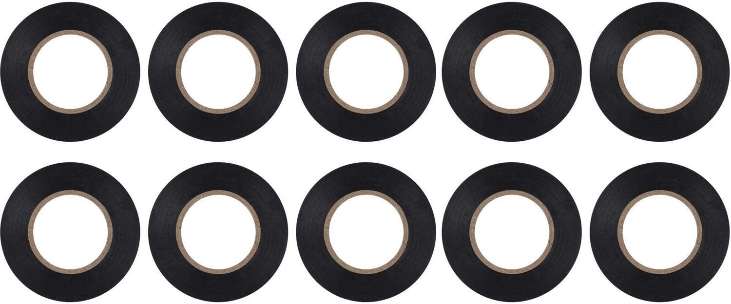 EMOS PVC-isolatietape 19 mm / 20 m, zwart, 10 stuks, F61922