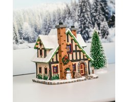 Lemax winter holiday lodge verlicht kersthuisje Caddington Village 2025
