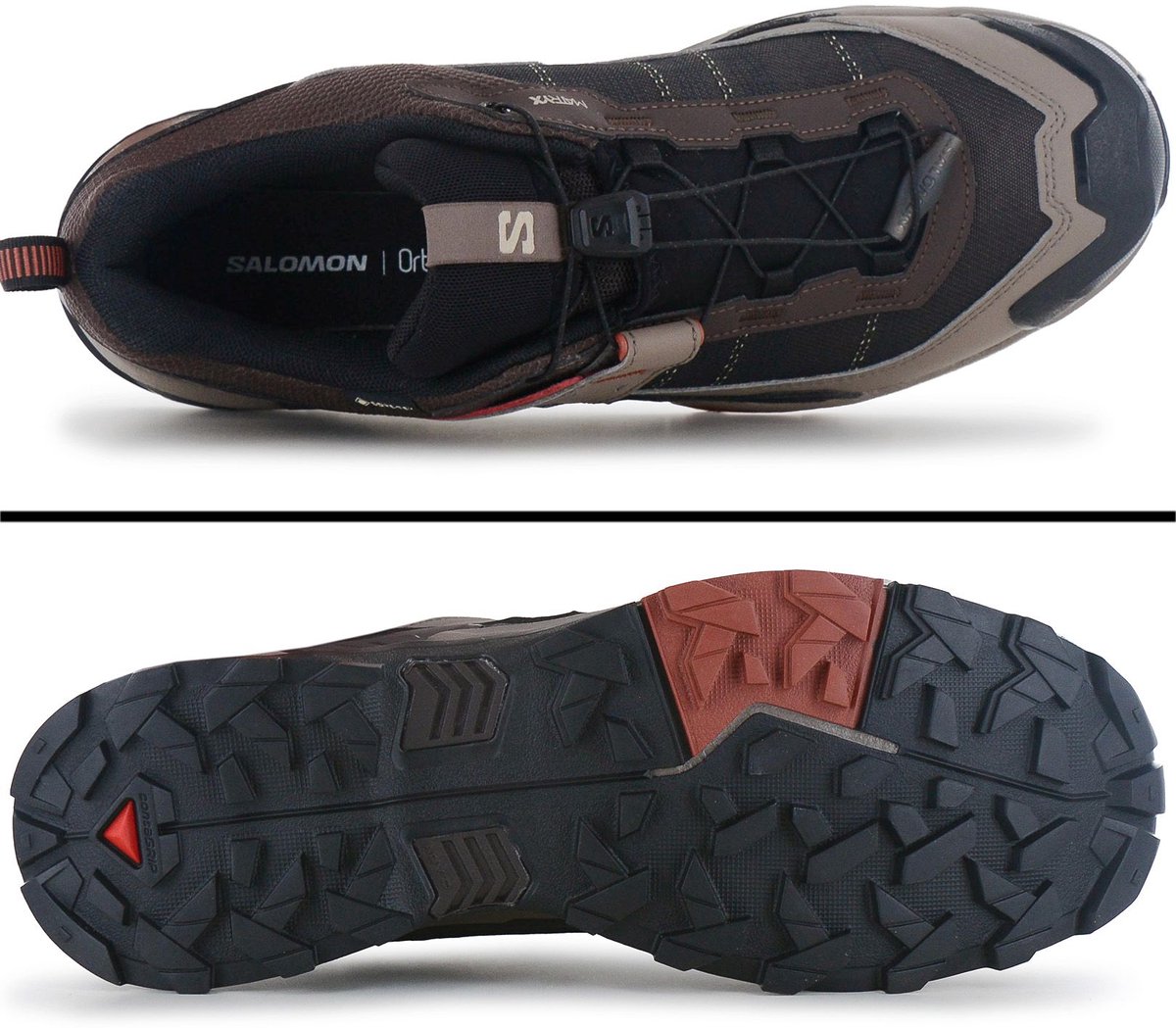 Salomon X ULTRA 5 GTX GORE-TEX Heren Wandelschoenen Trekking Schoenen 491027 Bruin