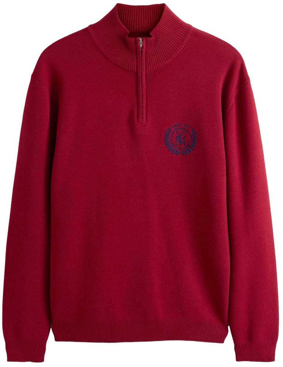 Next - Heren - Trui met kwartrits - Rood