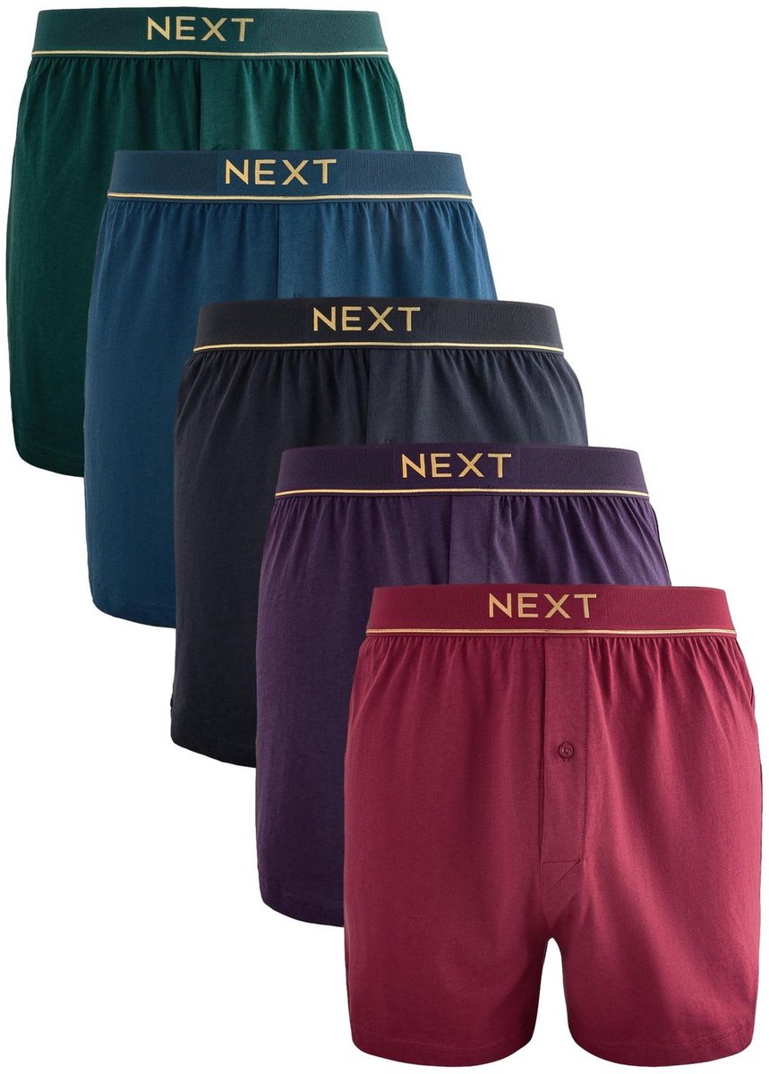 Next - Heren - Set van 5 boxershorts - Groen