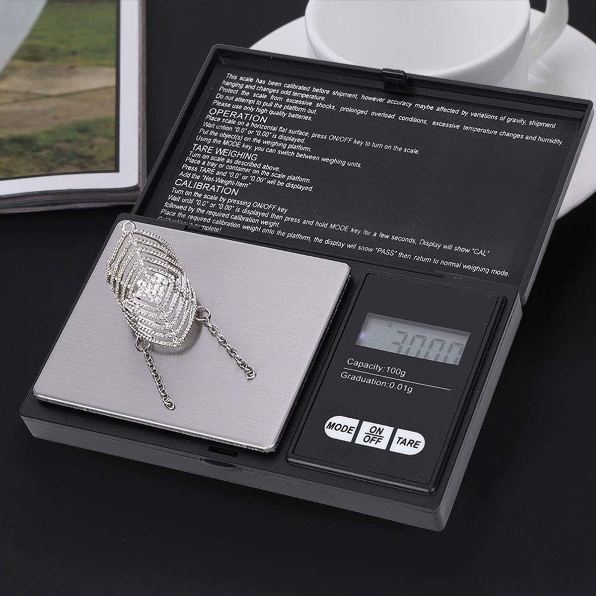 Mini Draagbare Digitale Pocket Weegschaal - RVS - Hoge Precisie - LED-display - Voor Sieraden en Edelstenen