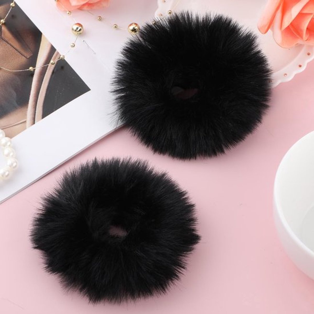 SPHProducts - Haartouw - Pluche Scrunchie - Zacht en Elastisch