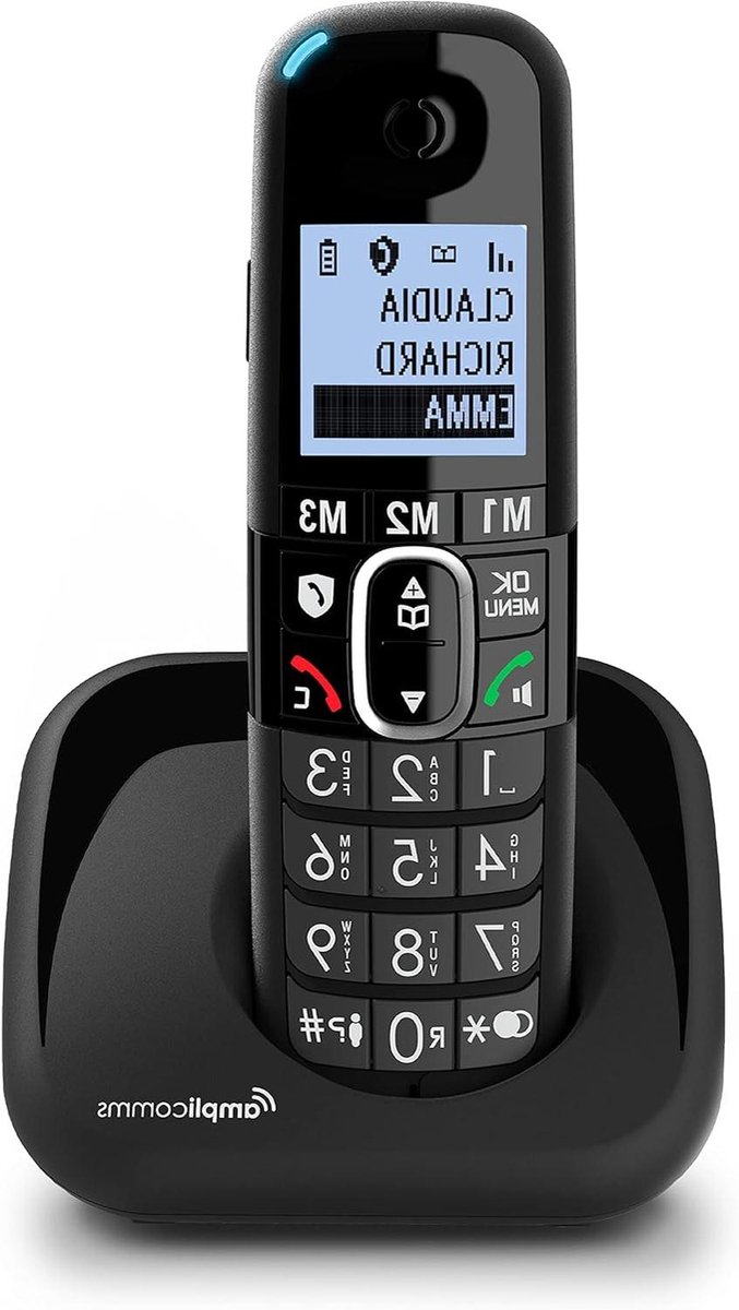 Draadloze DECT Telefoon - Huistelefoon met Grote Knoppen - Duidelijk Horen Bellen - Audio Boost Functie - 100 Nummers Blokkeren