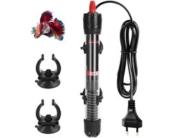 Aquarium Verwarmer - Thermostaat Heater - Water Temperatuur - Instelbaar Vermogen - 50 Watt - Zwart