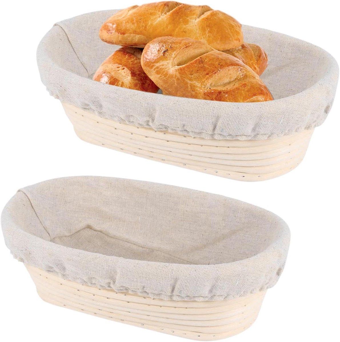 Brood Rijs Mande - Bakers Mandje - Brood Bakken - Natuurlijk Rotan - 25 cm - Niet gespecificeerd