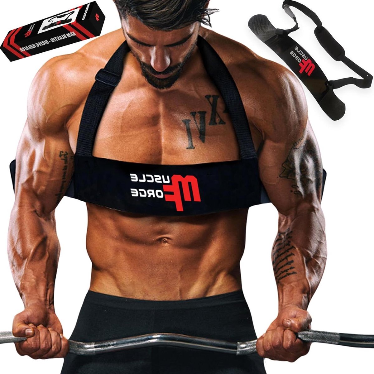 Biceps Trainer Arm Blaster - Biceps Isolator Krachttraining - Spiergroei Stimuleren - Optimale Arm Isolatie