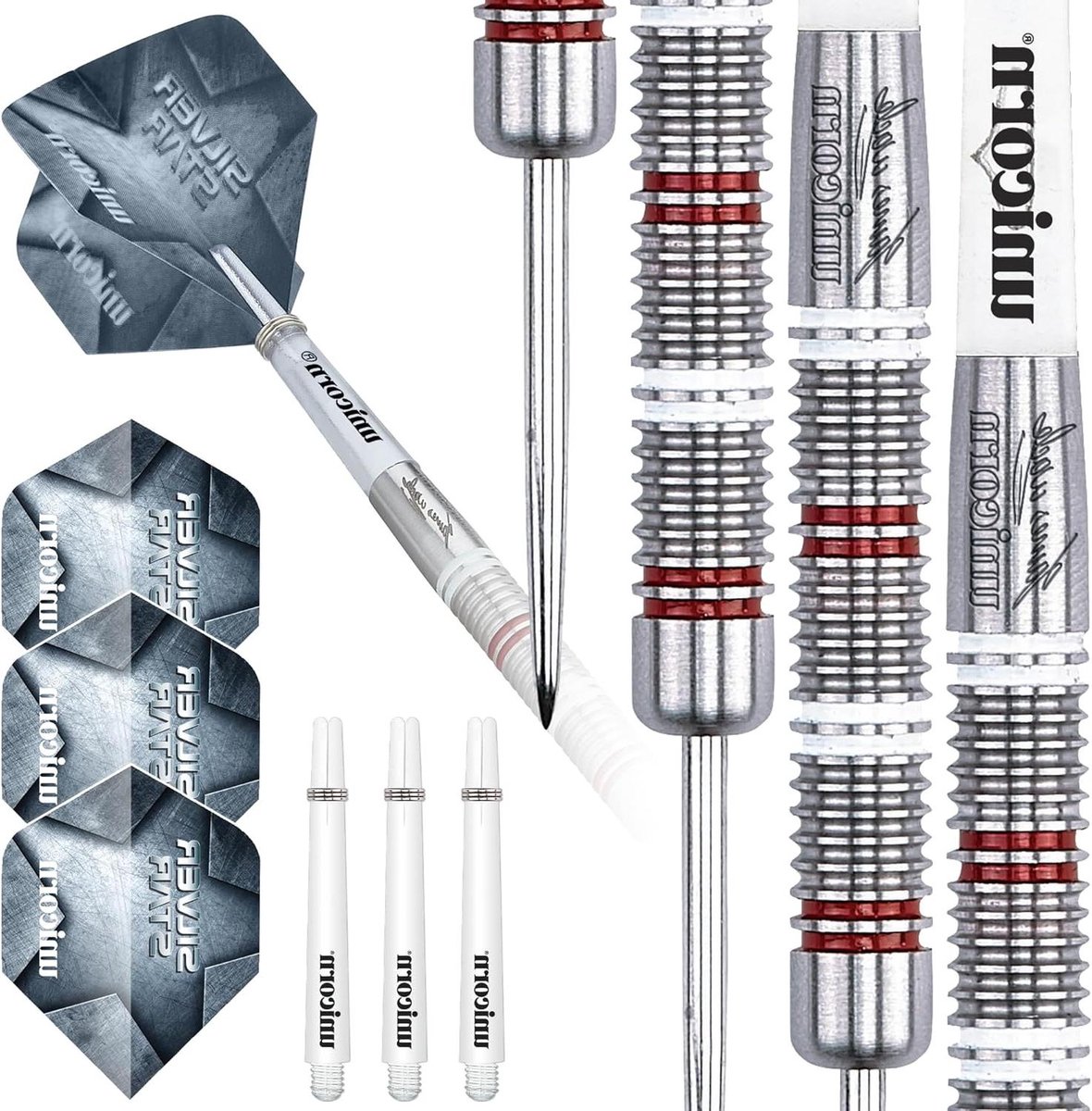 Stalen Darts - Wolfraam Darts - Precisie Werpen - 80% Wolfraam Kwaliteit - 22 g - Zilver