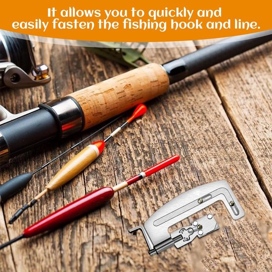 SnelShoppen - Fishing Knots Tying Tool - Roestvrijstalen Binding Tool voor Vissers - Handige Accessoires voor Vissers met Sterke Corrosiebestendigheid van Snelshoppen — afbeelding 2