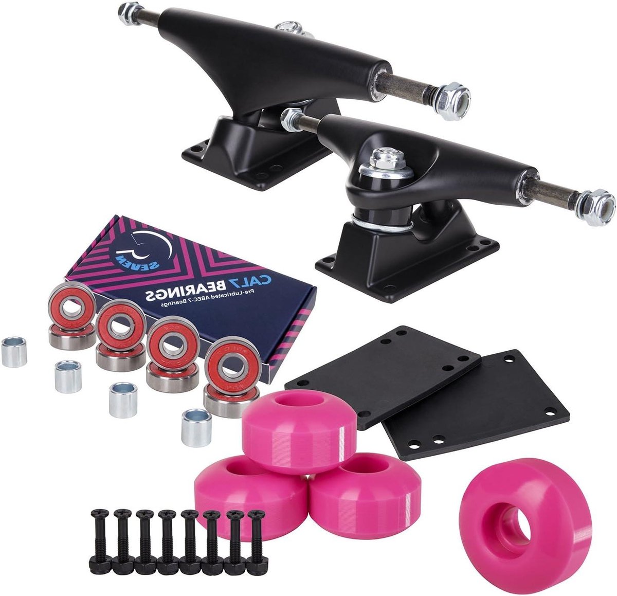 Skateboard Truck Set Onderstel Skateboard Skateboarden Met Riser Pads 139mm