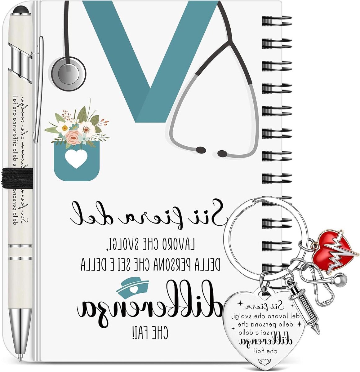 Cadeauset Zorgprofessionals - Nurses Cadeau Set - Waardering Tonen - Motiverende Quotes - 10 x 14 cm - Grijs