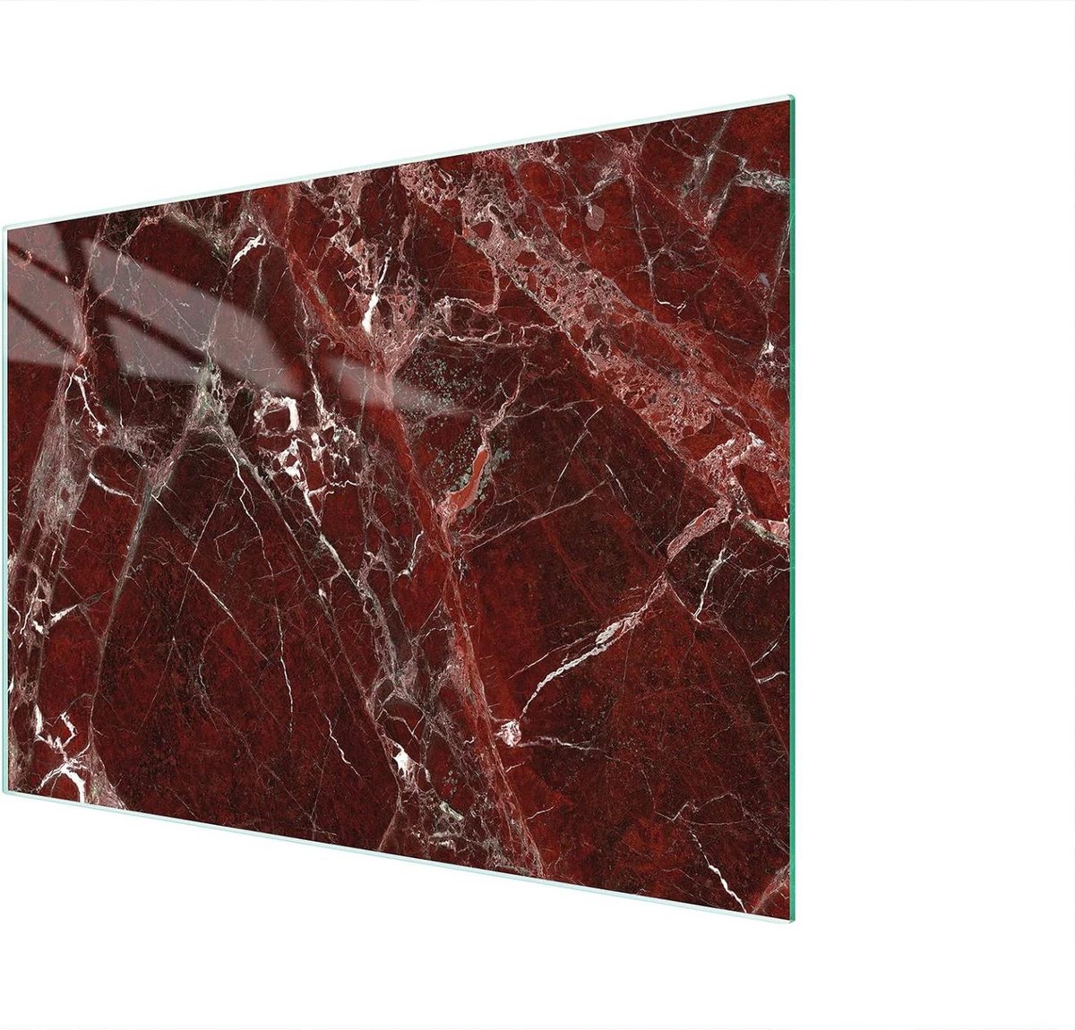 Glazen Kookplaat Afdekplaat - Snijplank Glas - Keuken Beschermen - Hittebestendig Krasvrij - 40 x 30 cm - Marmer