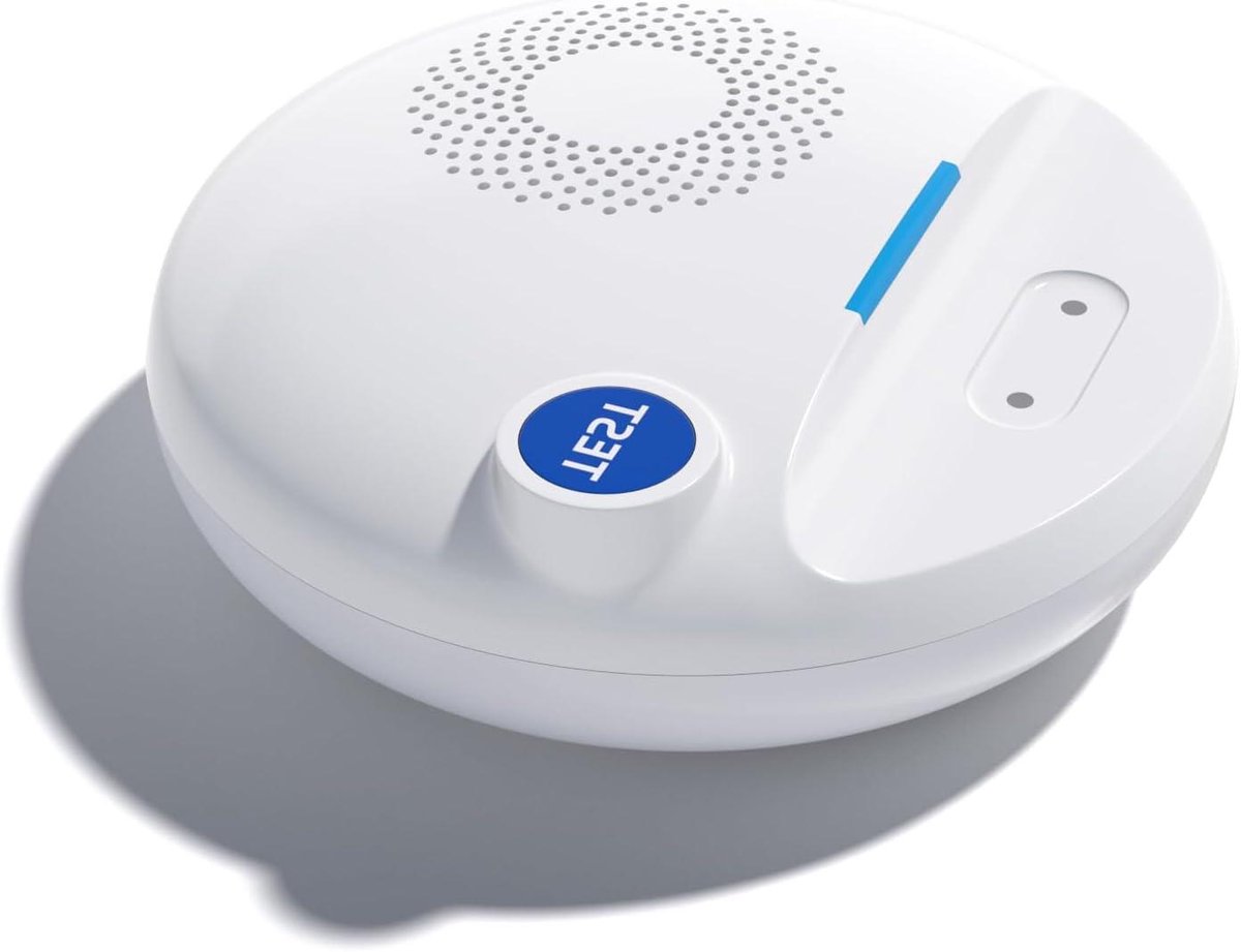 Waterlekdetector - Watersensor Alarm - Huishoudelijke Veiligheid - App Meldingen - 9 x 8 x 3 cm - Wit
