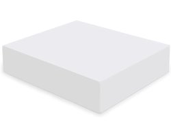 Polyurethaan Schuimrubber - Vulling Kussen - Meubels Opknappen - Hoge Elasticiteit - 70 x 60 x 8 cm - Wit