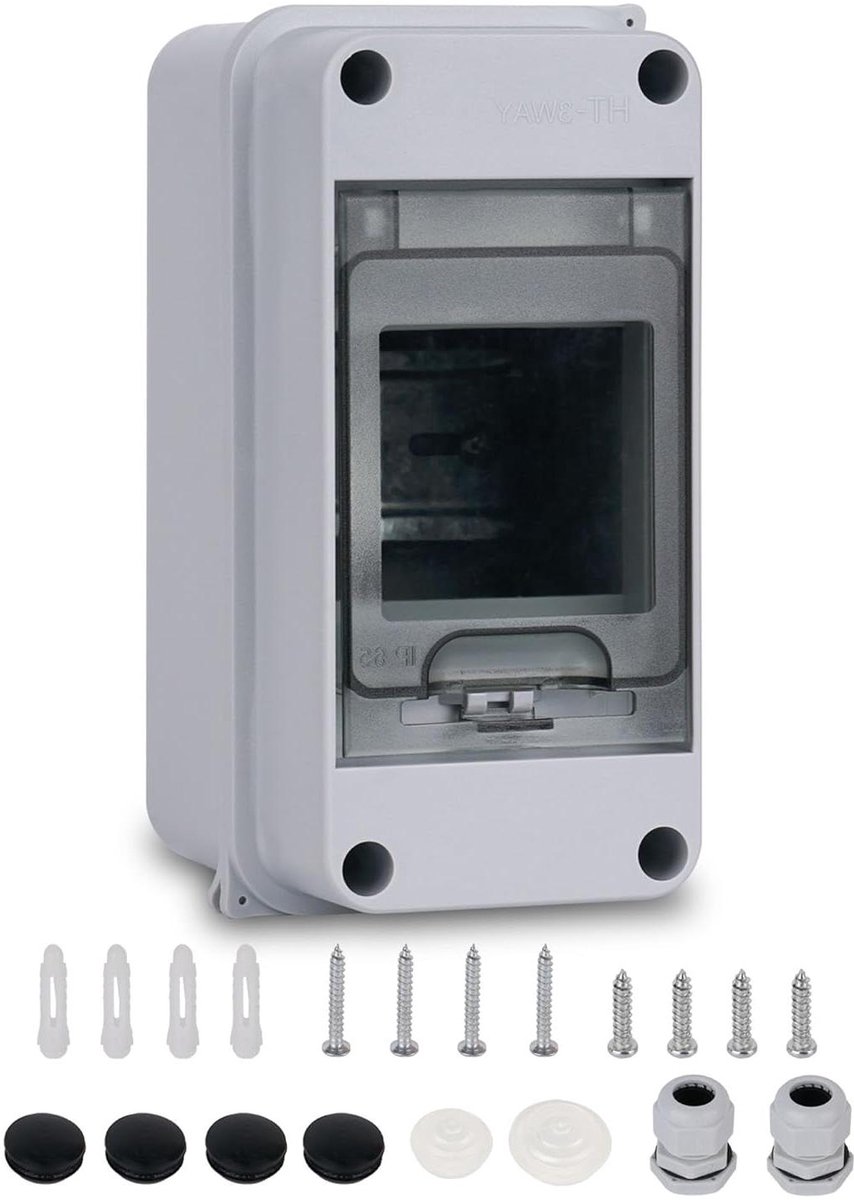 Zekeringkast Opbouw - Verdeelkast Kleinverdeler - Veilige Stroomvoorziening - IP65 Waterdicht - 153 x 9 x 72 cm - Wit