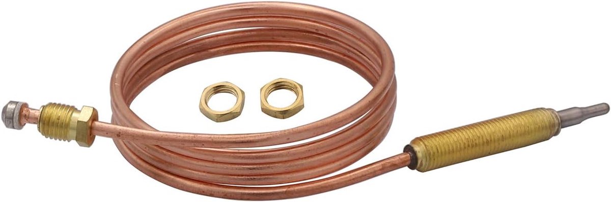 Universeel Thermokoppel - Gasboiler Onderdeel - Gasapparaat Reparatie - M8x1 Draad - 09 Meter - Zilver