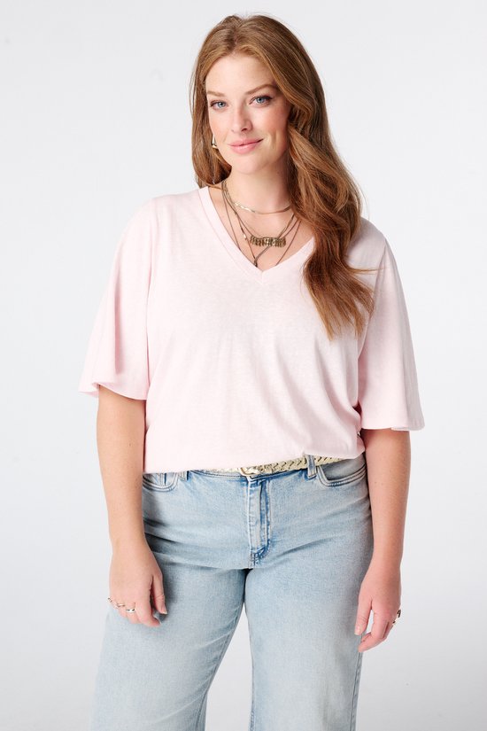 MS Mode T-shirt T-shirt met v-hals