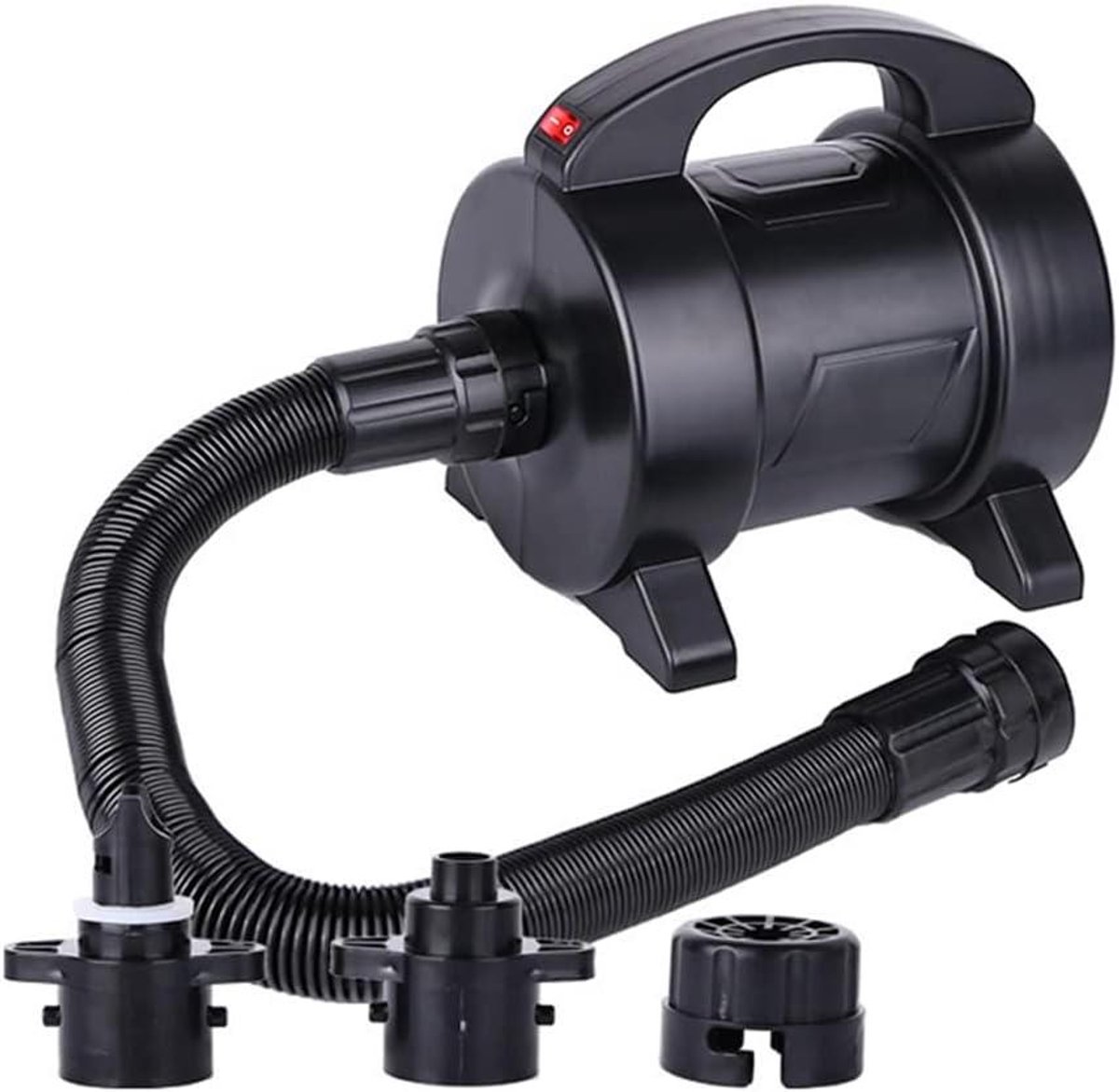 Elektrische Luchtpomp - Draagbare Inflator - Snel Opblazen - 1600W Krachtig - 26 x 22 x 19.5 cm - Zwart