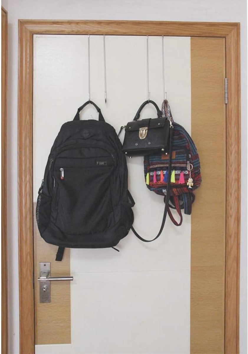 The Door Hook Length 11.8 inch Heavy Duty Door Hanger for Home Kitchen Office
