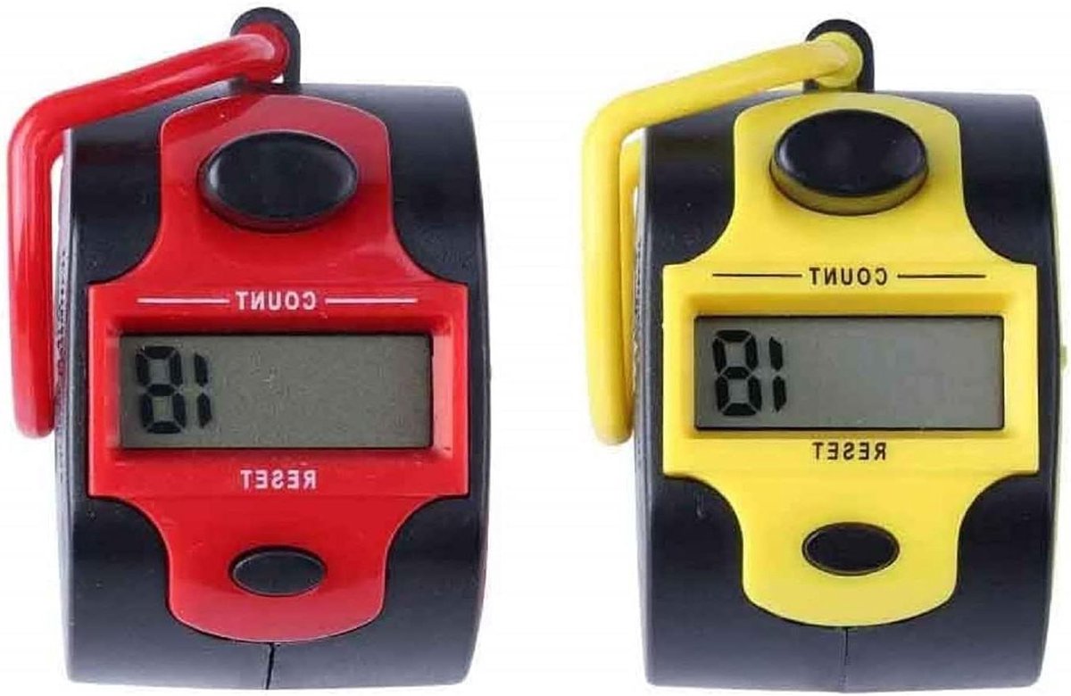 Elektronische Tally Tellers - Digitale Tellers - Sport Evenementen Tellen - Met Nul Reset Schakelaar - 53 x 30 mm