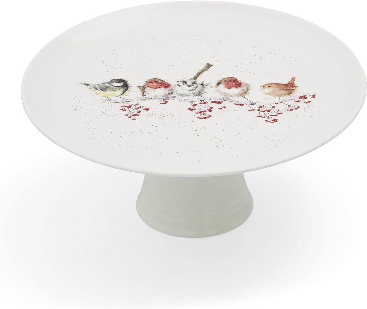 Taartstandaard - Cake plate Taartbord - Taarten Serveren - Fine Bone China - 28 cm - Meerkleurig