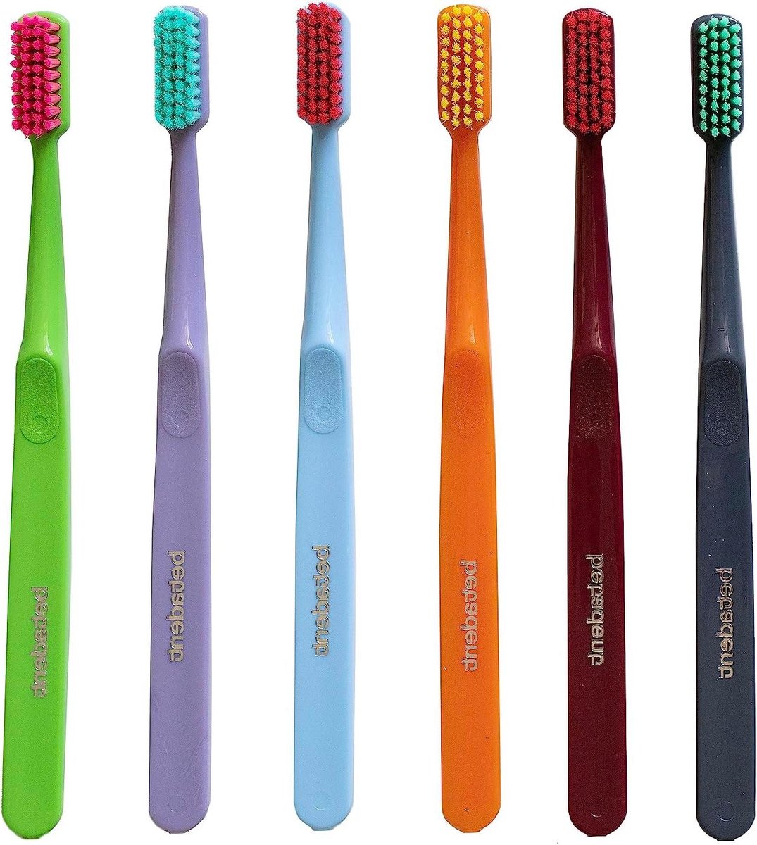 Tandenborstel Medium - Mondverzorging - Dagelijkse Hygiëne - Afgeronde Borstelharen - Compacte Kop - Diverse Kleuren