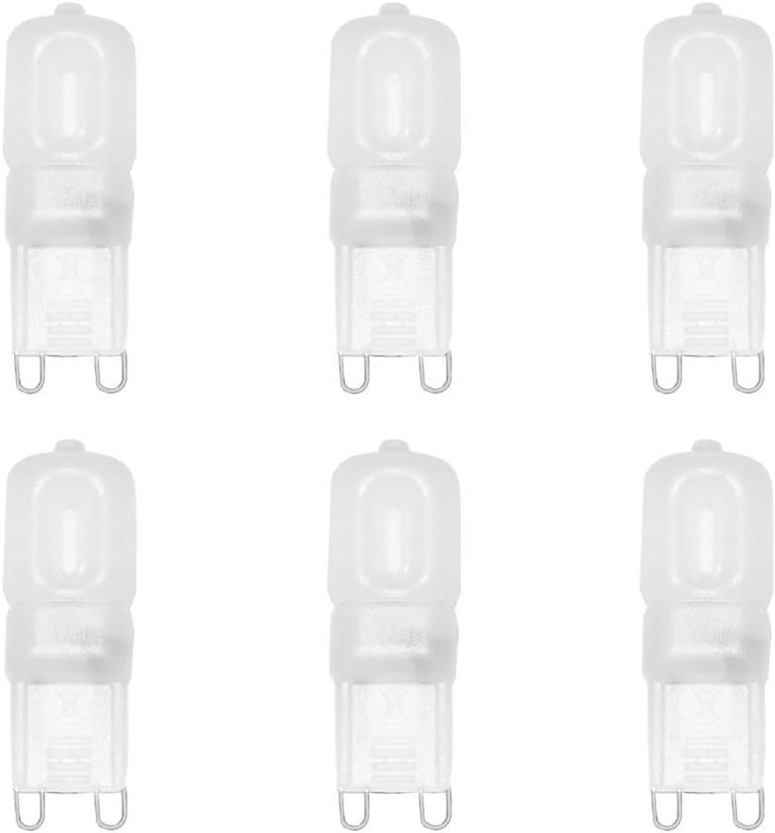 Mini LED Lampen - G9 Fitting - Binnenverlichting - Energiezuinig - 6 Stuks - Warm Wit