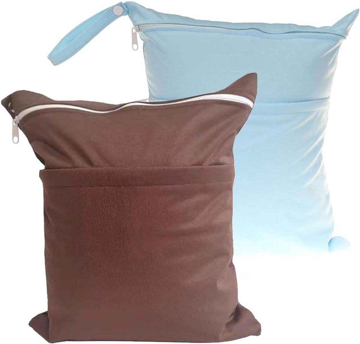 Waterdichte Tas - Natte Tas - Reizen en Sport - Dubbel Compartiment - 30x36 cm - Zwart