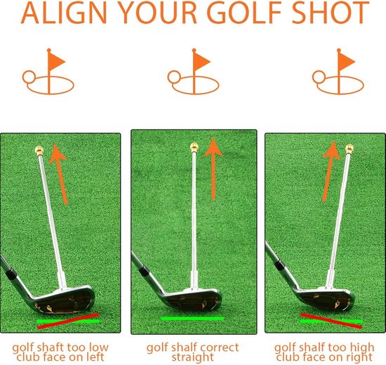 Golf Alignment Stick,Golf Swing Trainingshulp,Magnetische Trainingshulp Visualiseren en afstemmen van uw Golf Shot Golf Alignment Aids van Merkloos — afbeelding 5