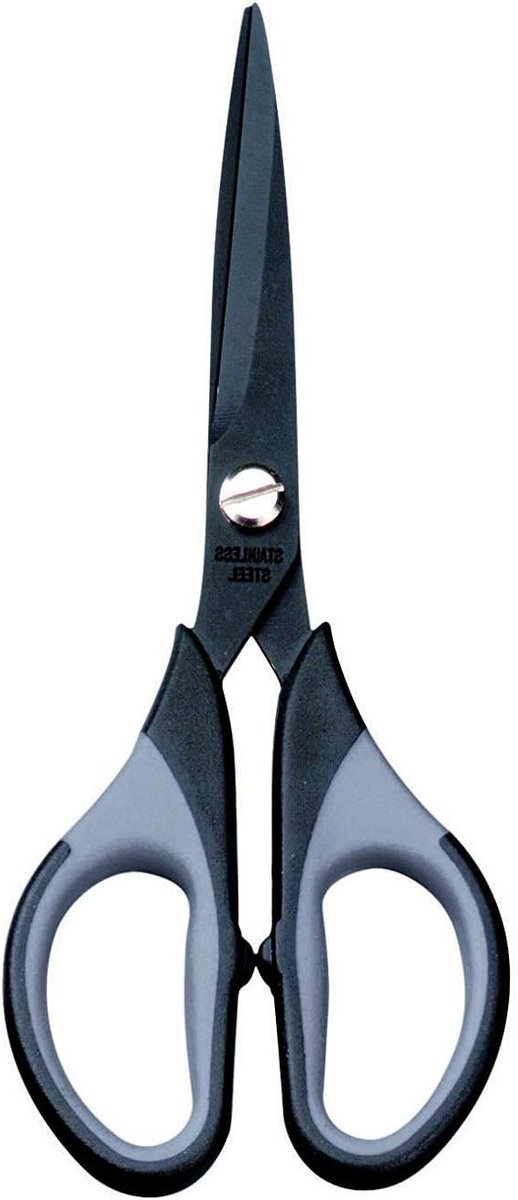 Titanium Schaar - Kantoorschaar Snijgereedschap - Precisie Snijden - Comfortabele Grip - 150 mm - Zwart